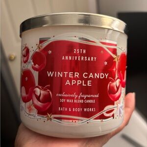Bath & Body Works Winter Candy Apple 25th Anniversary Candle